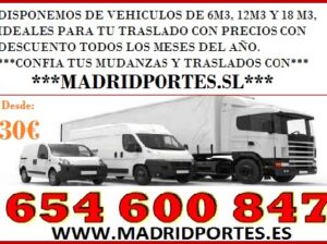 SERVICIO DE TRASLADOS ECONOMICOS EN MADRID