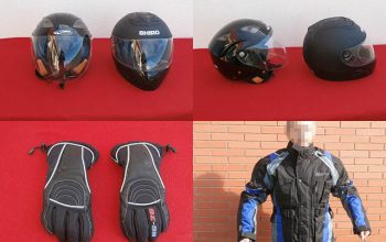 Vendo cascos guantes y cazadora termica