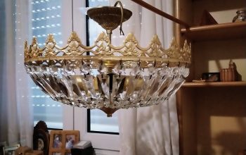 Lampara de cristal de roca